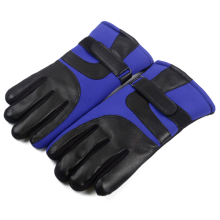 Guantes de cuero genuino para deportes de invierno, impermeables y resistentes al viento, de piel de vaca con superficie antideslizante, perfectos