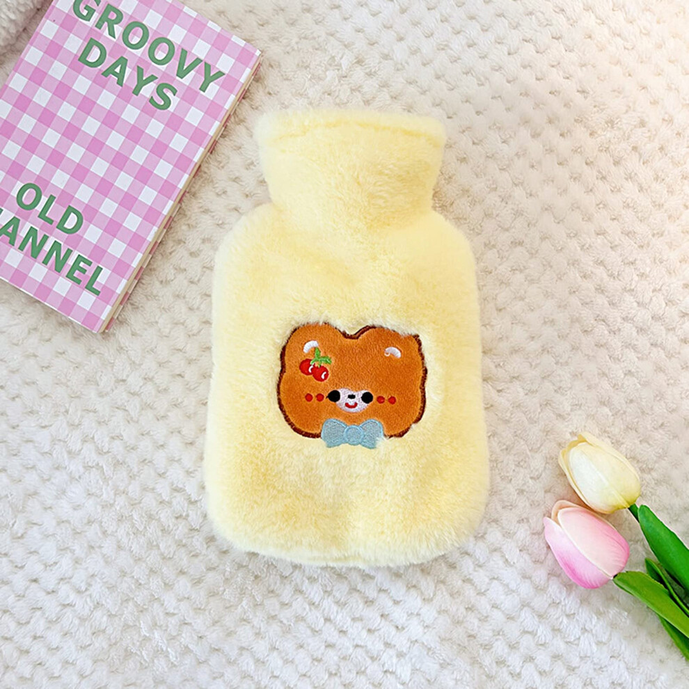 500ml Cartoon Plush Hot Water Bottle for Hot Compress and Cold Therapy