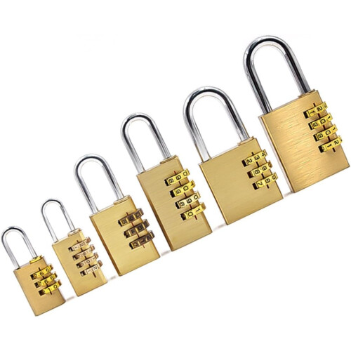 Combination Padlock Pure Copper Password Lock With Resettable Code For Luggage Suitcase Backpack Travel And Home Use 1