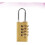 Combination Padlock Pure Copper Password Lock With Resettable Code For Luggage Suitcase Backpack Travel And Home Use 3