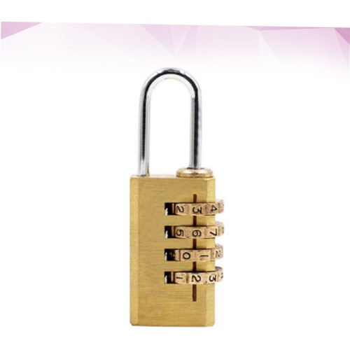 Combination Padlock Pure Copper Password Lock With Resettable Code For Luggage Suitcase Backpack Travel And Home Use 2