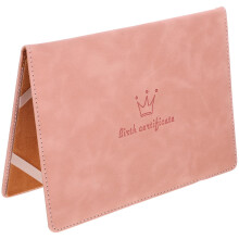 Birth Certificate Case Holder Document Sleeves Organizer Leather Folder Protective Frame Case