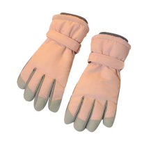 Guantes de esquí de invierno impermeables para hombre y mujer, guantes de snowboard resistentes al viento con palma de silicona, guantes de ciclismo