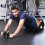 1set Knee Pad Black 30x17.5x14.5in Indoor Ab Exercise Roller 7