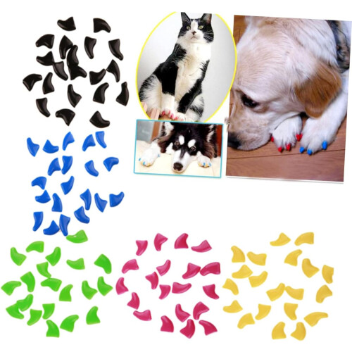 100 pieces claw caps nail caps for cats size 1