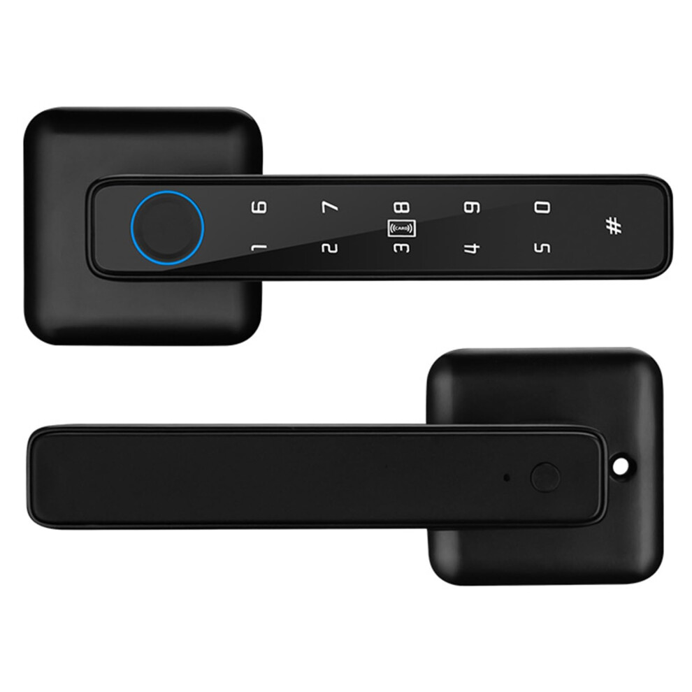 Fingerprint Rfid Card Door Lock App Compatible Temporary Gateway Access Fingerprint Latch Password Card Smart Lock 9001264462260