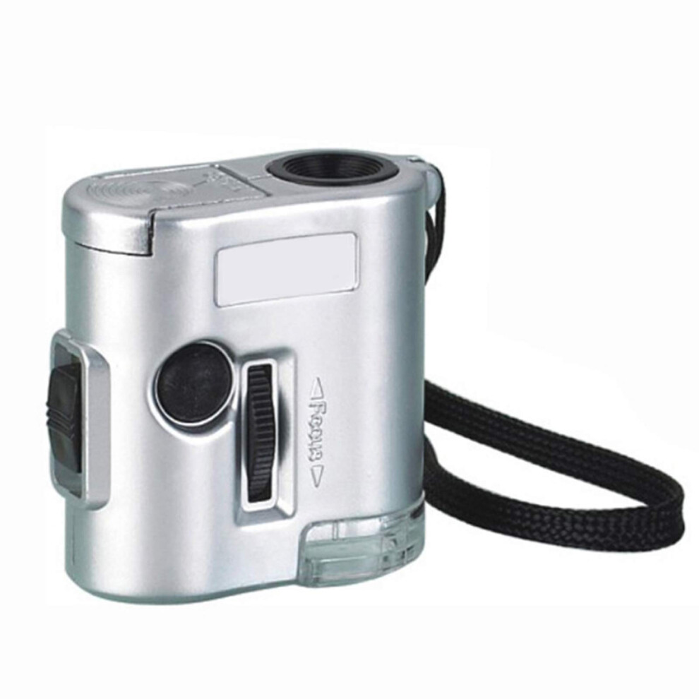 Light 60X Pocket Magnifier With Led And Uv Currency Detection