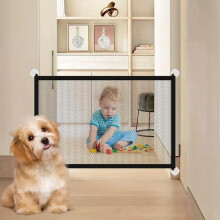 Anti Pet Fence Foldable Easy Installation Balcony Mesh for Children (Black)