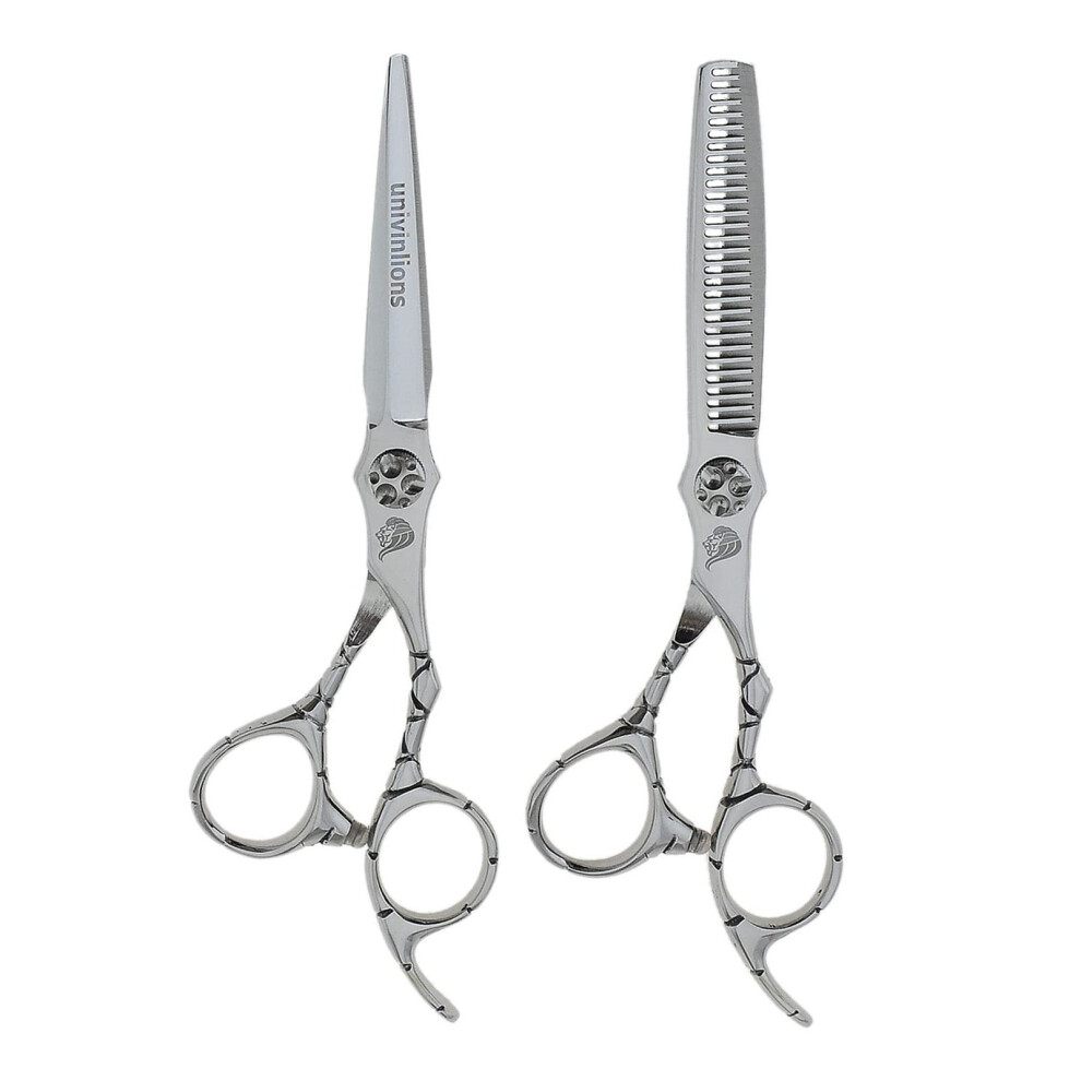 6' Professional Hairdressing Scissor Set, Razor, Barber Gift, Hair Cutting Scissors, Hair Clipper, Comb, Thinning Scissors, Hair Clipper Set