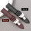 Watch straps, leather, 18/24mm, butterfly pattern, folding clasp (Brown, 24mm) 3