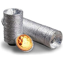 Silberne Mini-Kuchenformen, Einweg-Aluminium-Kuchenform für vielfältige Verwendungsmöglichkeiten, antihaftbeschichtet und umweltfreundlich, leicht