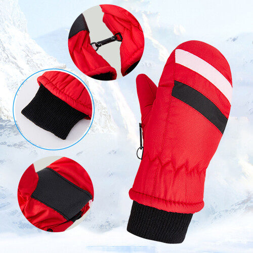 Γάντια Thinsulate για παιδιά Snow Warrior, αντιολισθητικά TPU στην παλάμη, εξασφαλίζουν 2