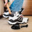 8Pares De Plástico Preto Ajustável Para Tênis E 4