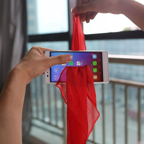 Comedy Magic Silk Trick  Beginner Magician Gag Prop for Silk Phone Penetration 1