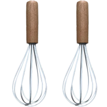 Professioneller Silikon-Schneebesen für Köche, Holzgriff, hitzebeständig, leicht zu reinigen, antihaftbeschichtet, lebensmittelechtes Silikon,