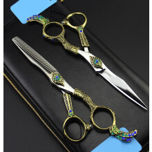 Retro haircutting scissors, thinning scissors, barber scissors set, barber scissors tool