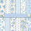 Blue Scrapbooking Paper Spring Theme, 24 Sheets DoubleSided Decorative Paper 1