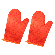 Küchenhandschuhe, hitzebeständige Ofenhandschuhe mit flexiblem Griff, rutschfestem Silikon, komfortabel und leicht zu reinigen, maschinenwaschbar