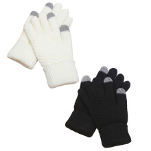 Guantes de invierno para mantener el calor con funcionalidad de pantalla táctil, protección contra el viento y el frío. Guantes de punto con