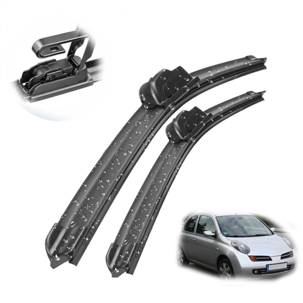 Front Wiper Blades For Micra K12 20022010 21Inch 18Inch Windshield Wipers 9001264463014