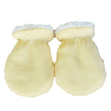 Moufles chaudes pour nouveau-nés, gants doux et confortables inspirés de la laine d'agneau, doublure intérieure épaisse en coton pour bébés de