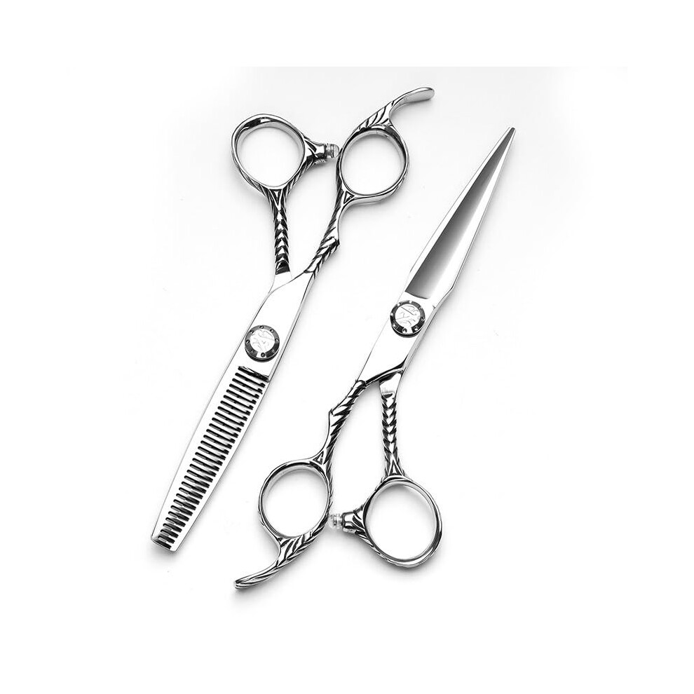 Hair cutting scissors, 6inch 440C stainless steel professional lefthanded salon scissors