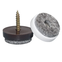 Protectores de fieltro atornillables para muebles, ideales para suelos de piedra. Material de alta calidad, duradero y antideslizante. Protectores
