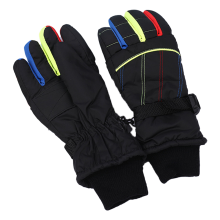 Guantes de invierno cálidos para niños, manoplas de esquí impermeables con material cómodo y cierre de velcro, diseño transpirable para un uso