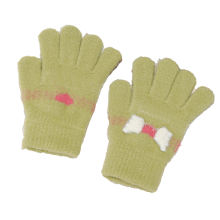 Gants tricotés pour enfants, parfaits pour l'hiver. Extensibles pour un ajustement parfait, poignets élastiques double couche avec un joli motif de