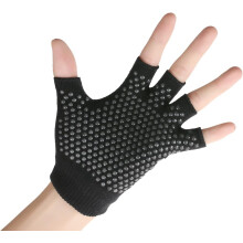 Guanti da allenamento con impugnatura in gel di gomma antiscivolo e design a mezze dita, ideali per yoga, pilates, danza, fitness e altro ancora.