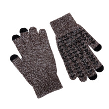 Guantes de punto cálidos para invierno, guantes antideslizantes con construcción de material de alta calidad, dedos táctiles para dispositivos