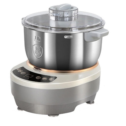 Stainless Steel Dough Maker With Ferment Function 5L Professional Mixer Microcomputer Timing And Touch Panel Grey