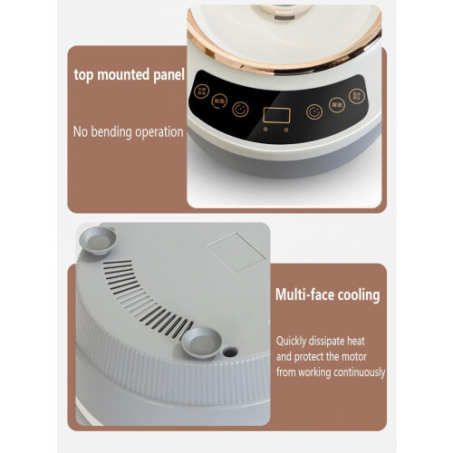 Stainless Steel Dough Maker With Ferment Function 5L Professional Mixer Microcomputer Timing And Touch Panel Grey 2