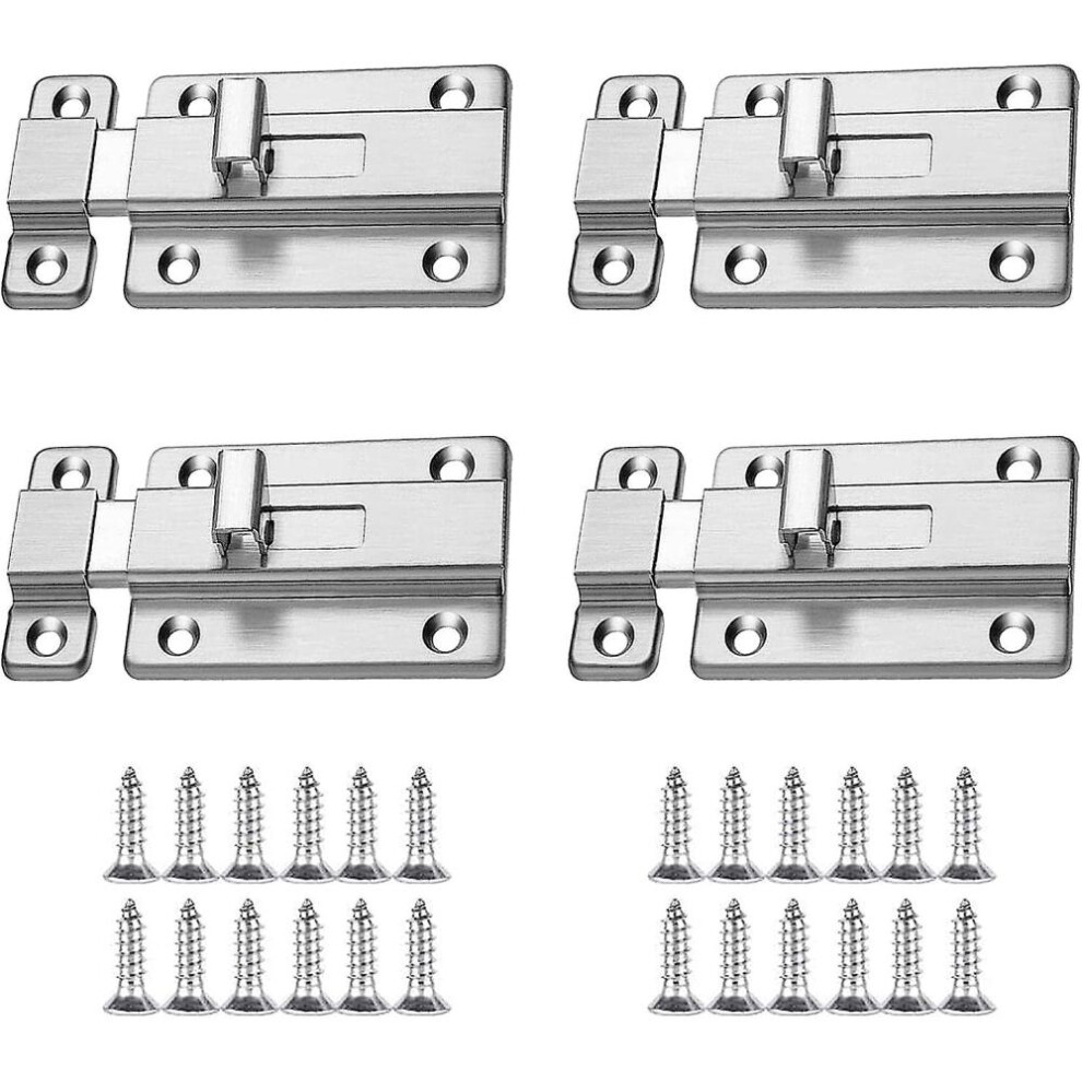 Stylish Slide Lock For Interior Doors, Upgraded Stainless Steel Barrel Bolt Latch Ensuring Privacy And Stability 9454554585413