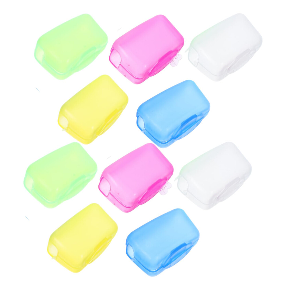 Pack of 20 Transparent Toothbrush Cover Travel Case PP