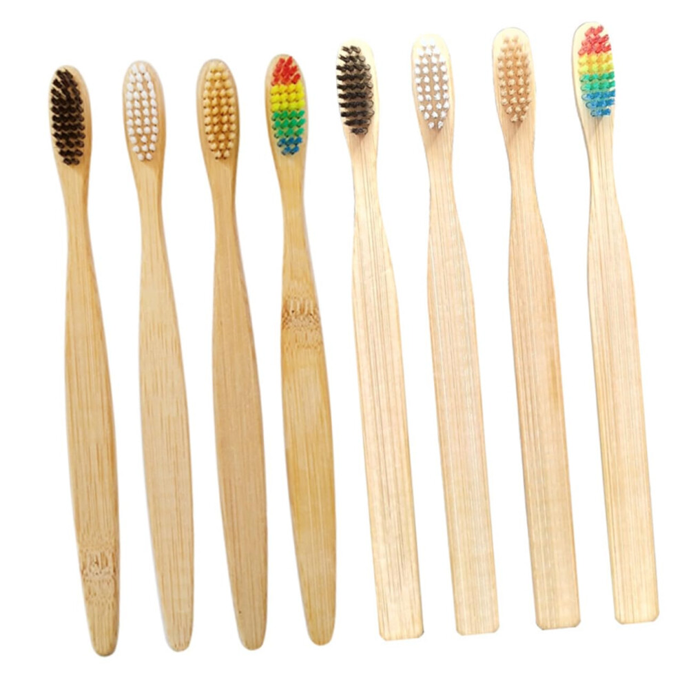 Pack of 20 Toothbrush Mini Toothpaste Tufts Plaque Remover for Teeth Bamboo