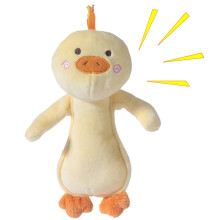 Plush rattles for babies, plush rattle  cute animal shaker toy, soft sensory snap shaker, sweet rabbit bearshaped hand toy for babies, yellow