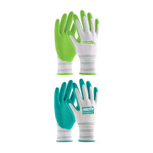 Gants de jardinage pour femmes, gants de travail extérieurs respirants enduits de caoutchouc avec adhérence, gants de protection pour le jardinage
