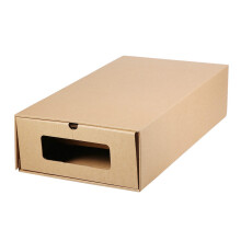 Elegant Storage Boxes, Designed For Shoes And Beyond, Featuring Transparent Windows, Thick Kraft Paper Construction, Stackable And Ventilated, Perfect