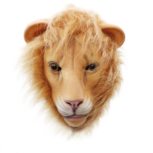 Wig Mhaine Leon Inchoigeartaithe, Wig Peataí Bog Fada Plush, Gabhálais Éadaí Peataí Clúmhacha le Laitéis Nádúrtha le haghaidh Feistiú