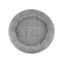 Fourseason plush cushion for cats and dogs, round shape, plush, functional pet mat, removable, nonslip mat medium