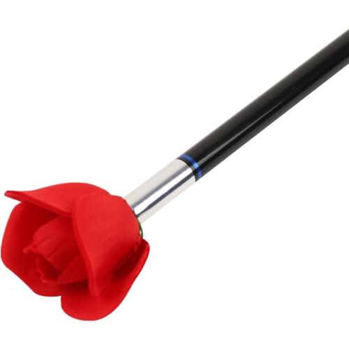 Professional Plastic Magic Wand Transforms into Rose Flower for Stage Performances and Closeup Magic Tricks Props 1