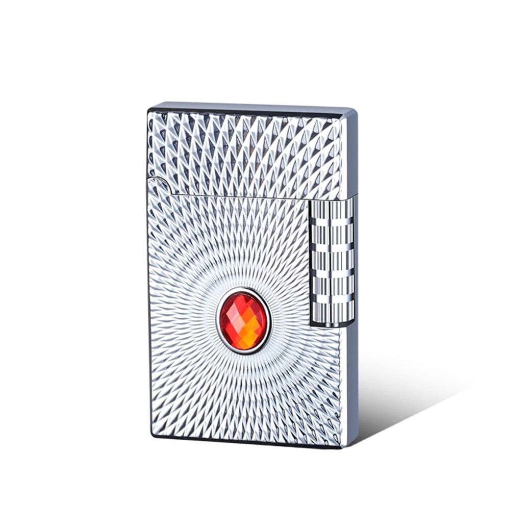 Vintage Engraved Butane Lighter, Flip Soft Flame, Side Ignition, Refillable Adjustable Flame, Outdoor Gift For Men