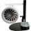 USB Table Fan With Plane Engine Pattern And Humidifier Function Portable Turbojet Aviation Enthusiasts Gift Red Light 3