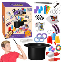Magic Kit Set with ToyToddler Magic Kit with Video Instructions StepbyStep Fun Kids Tricks Magic Set, Magic Card Set for Ages 612, Kids, Toddler