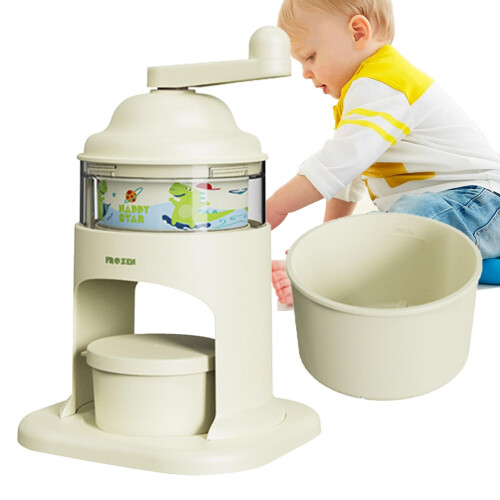 Ice Shaving Machine Small Ice Crusher Cartoon Snow Cone Machine Crushed Ice Making Machine Cone Making Machine