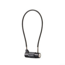 Password Lock With Zinc Alloy Body And Steel Wire Cable, FourWheel, Keyless Security For Cabinets Refrigerators Outdoor