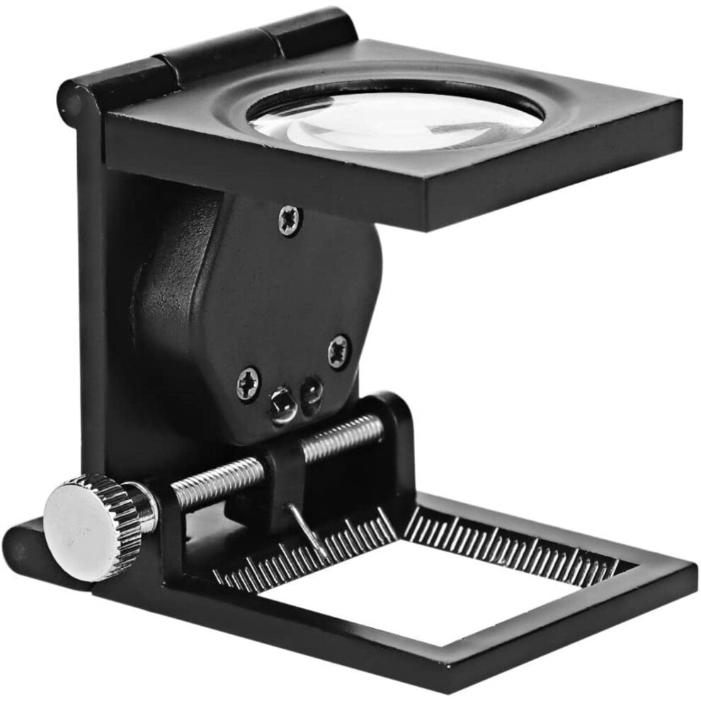 Light 10X With And Stand, Foldable Case, Weight Desk Magnifier For Maps, Repairs, Crafts, Coins, Hobby Enthusiasts, Friendship And Virtue