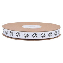 Soccer Ribbon Wrapping Ribbon White For Cake Decorations Wrapping Tape