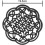 Round Cast Iron Coaster Heat Insulation NonSlip Vintage Pattern For Kitchen And Dining Table Decor 4